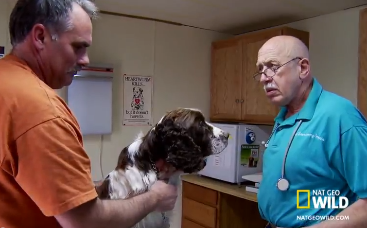 Dr Pol with client and patient
